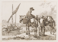 KG 01663
<br/>
Meer van Genève met vrachtboot en paarden
<br/>
<em>Klein, Johann Adam (1792-1875)</em>